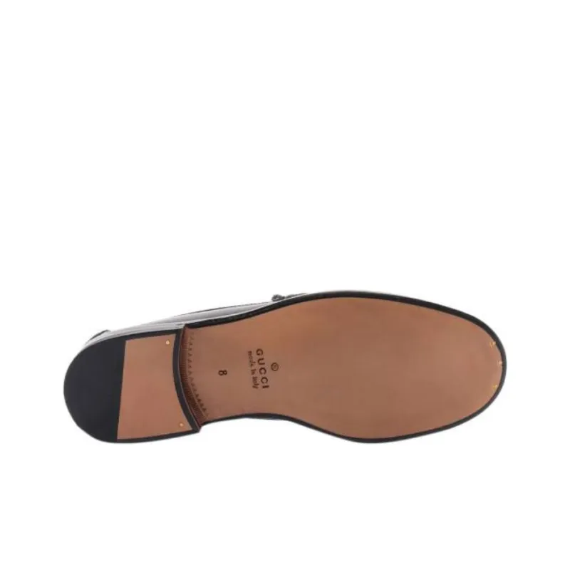 GUCCI Interlocking Loafers Men's Black-4
