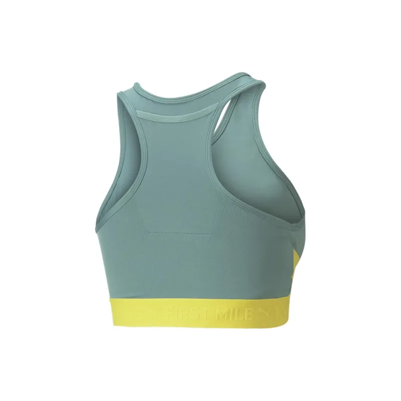 PUMA First Mile High Impact Women's First Mile High Impact Bra Sports Underwear Women's Green-1