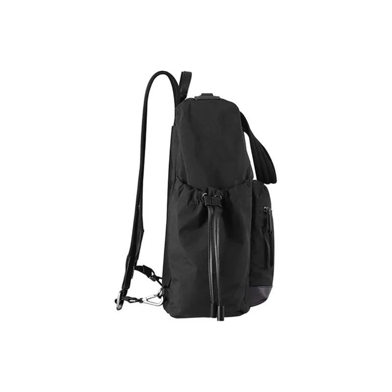 SAMSONITE Fabric Cow Leather Patchwork Tote Bag Shopping Bag Handbag Shoulder Bag Backpack Regular Women's Black-3