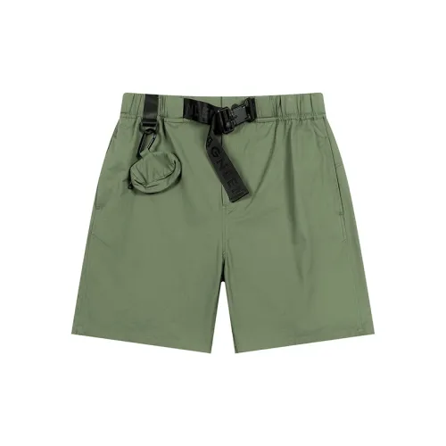 Magn Lens Casual Shorts Men Dark Green