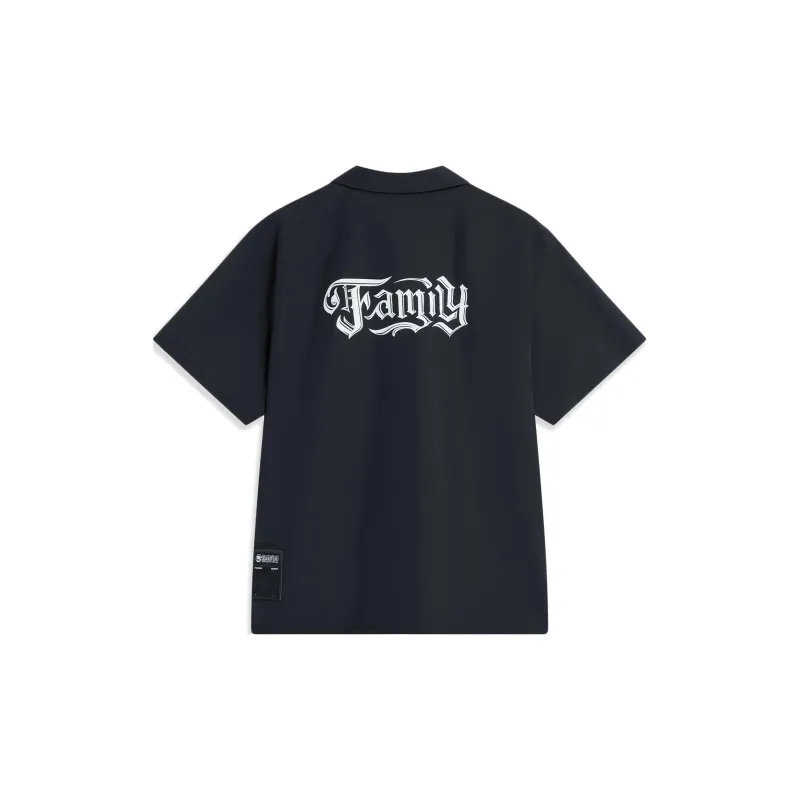 LiNing x MISTER CARTOON Badfive Shirt Men's Black-1