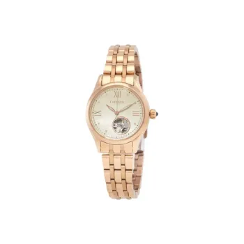 CITIZEN Automatic Mechanical Movement Stainless Steel Strap Watch Women's Watch Gold Dial PR1043 80P