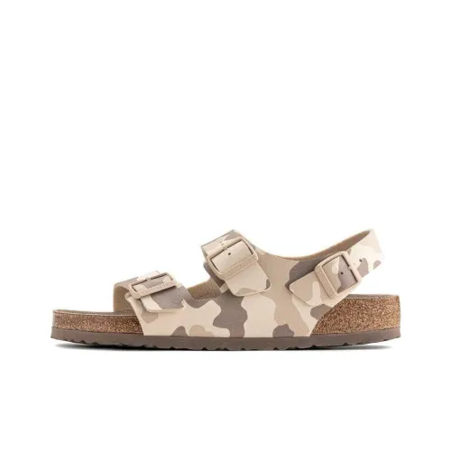 Birkenstock Beach Sandals Men's Camouflage Gray Narrow Fit