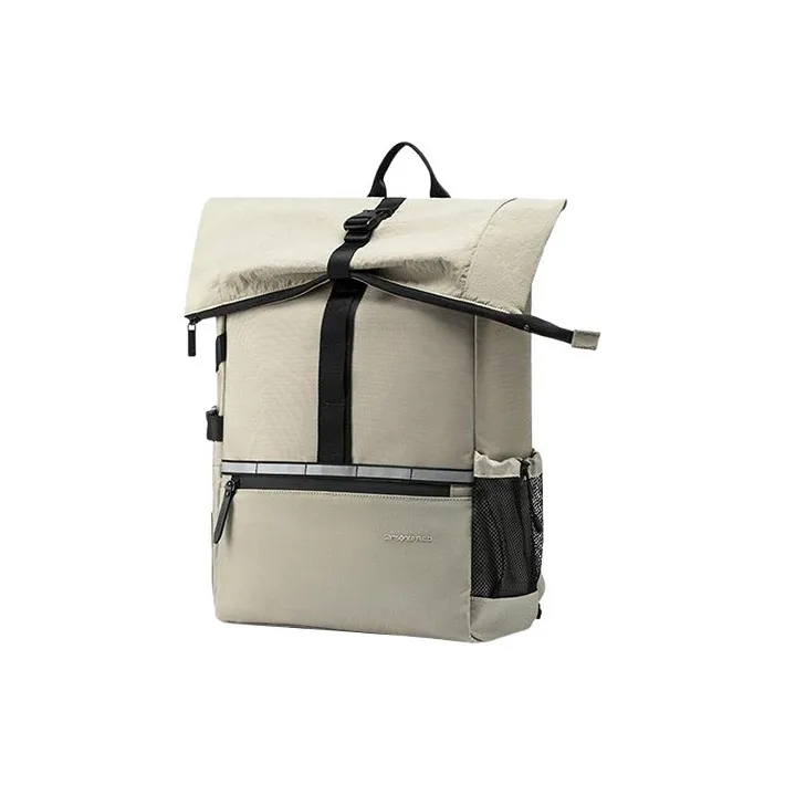 SAMSONITE Fabric Backpack Regular Men's Beige-1