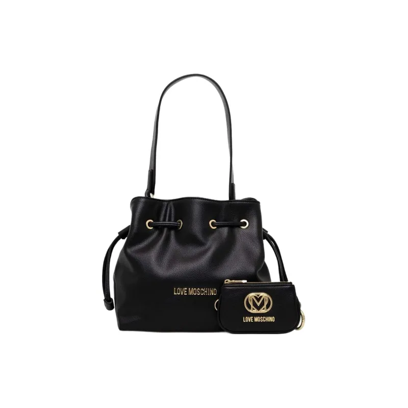 LOVE MOSCHINO Polyurethane Combo Bag One Shoulder Handbags Small Size Women's Black-0