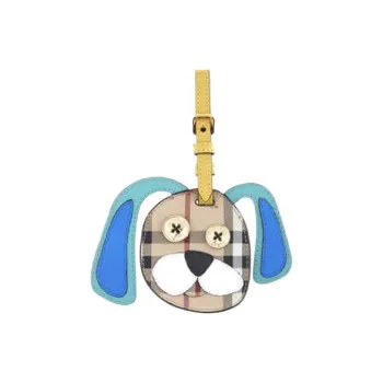 Burberry Calfskin Luggage Tag Unisex Multicolor