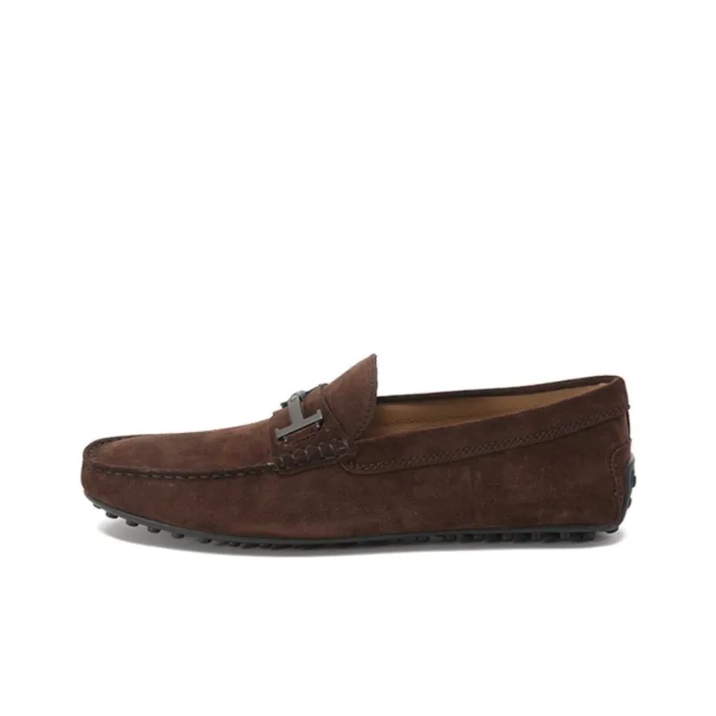 TOD'S Logo-plaque Gommino Loafers-0