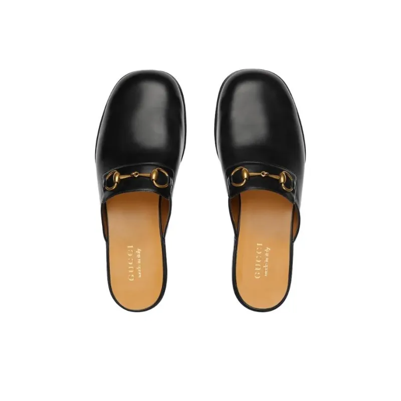 GUCCI Closed Toe Slippers Men's Black-3