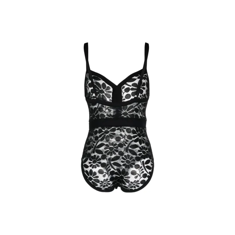 Eres Floral-lace Detail Bodysuit-1