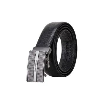 Hush Puppies Classic Minimalist Style Business Automatic Buckle Leather Belts Men's Width  3.5cm