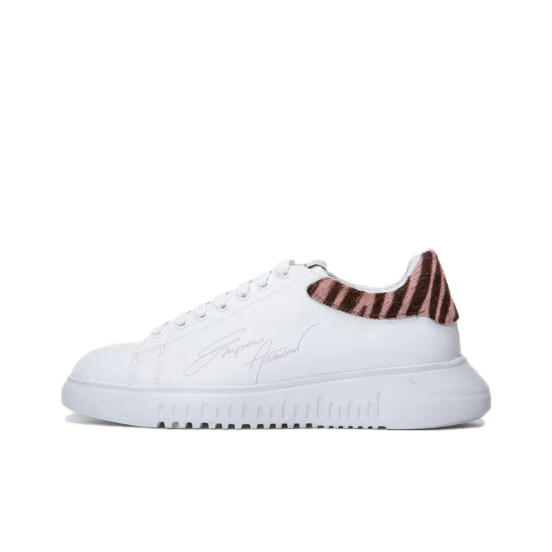 EMPORIO ARMANI Low Top Skateboard Shoes Women's White-0