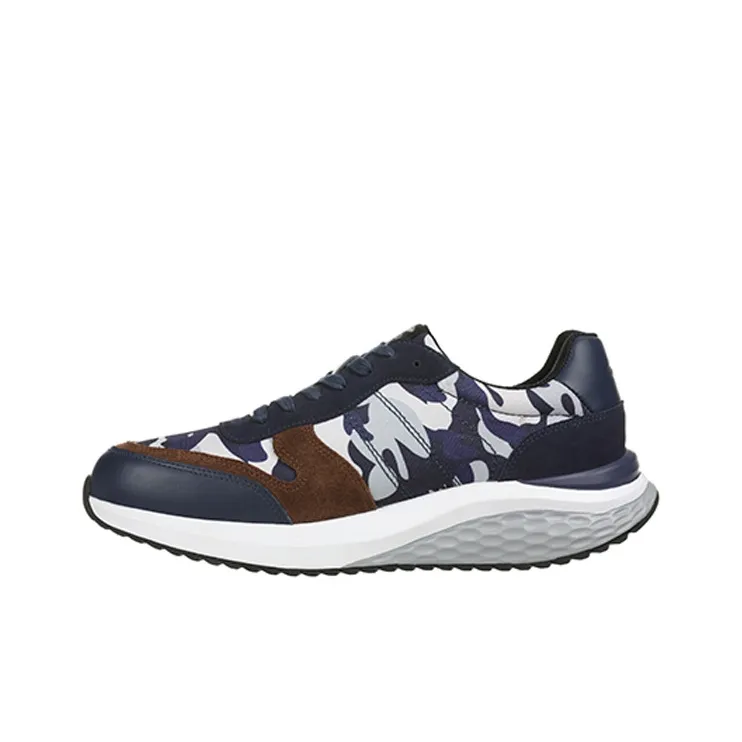MBT Curved Sole Platform TIANO Low Top Running Shoes Men's Blue-0