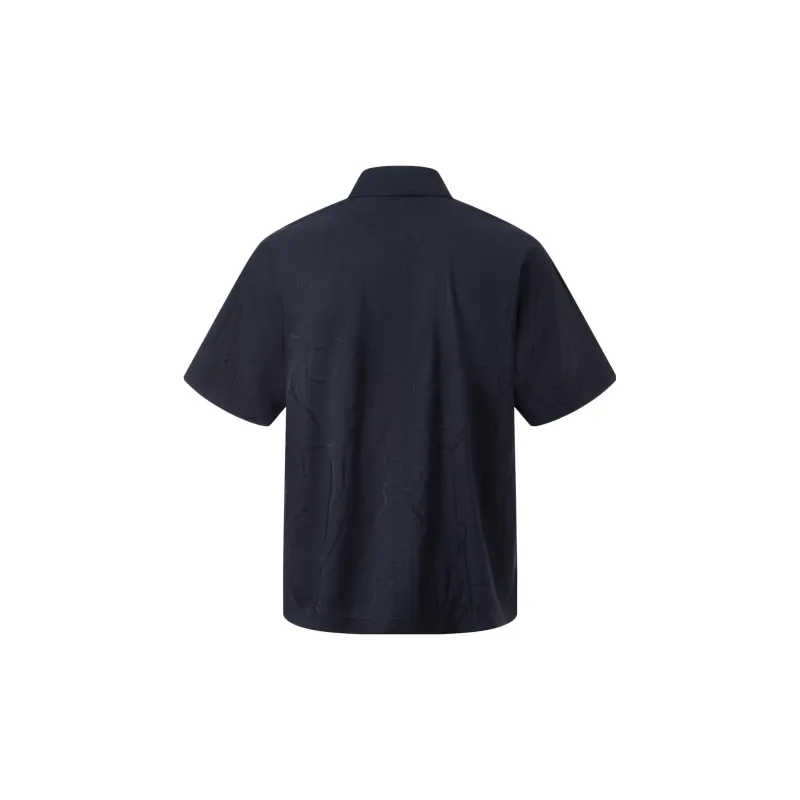 LiNing Jackie Chan Collaboration Kung Fu Collection Shirt Men's Charcoal Black-1