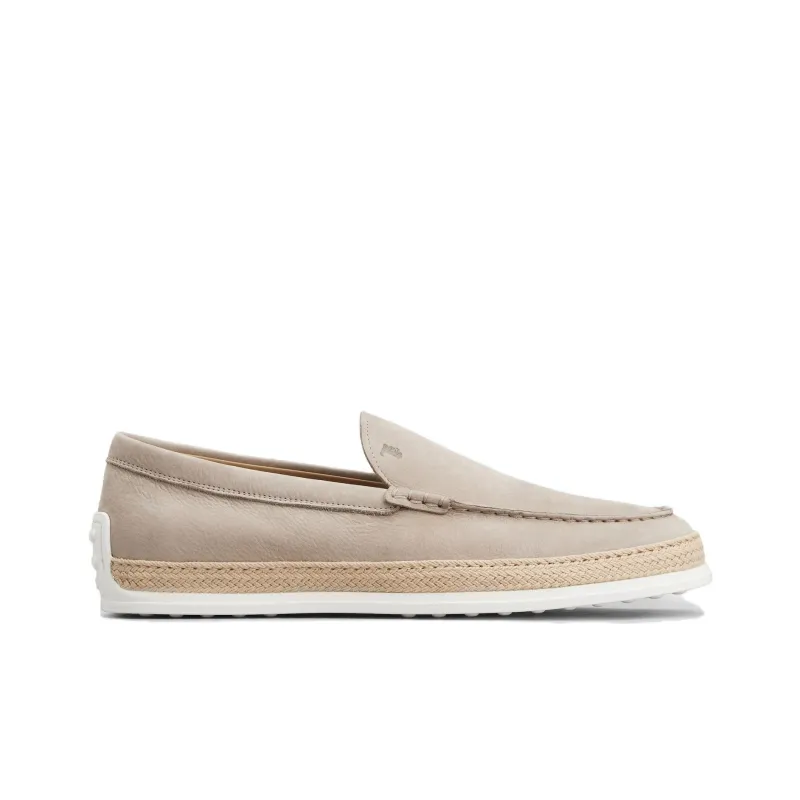 TOD'S Logo Embossed Slip On Loafers-1