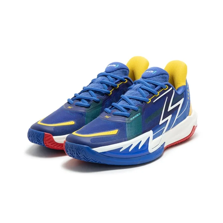 361° Big3 4.0 QUICK Blue Sonic Cushioning Anti-Slip And Wear-Resistant Low-Top Basketball Shoes Men's Blue White-2