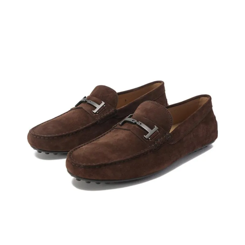 TOD'S Logo-plaque Gommino Loafers-2