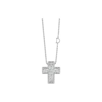 Damiani White Gold Necklaces Women's Silver