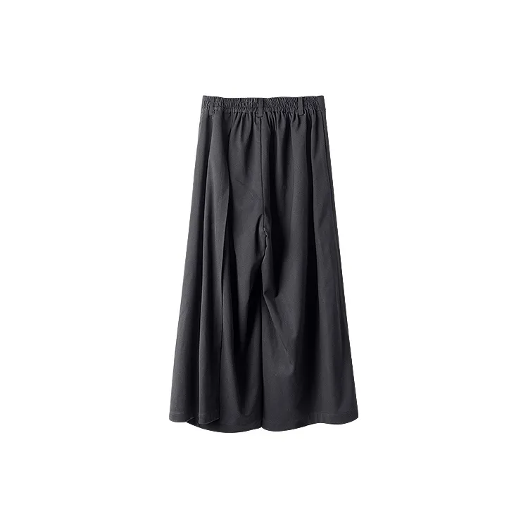 HUANXIANGZHE Skirt Unisex Black-1