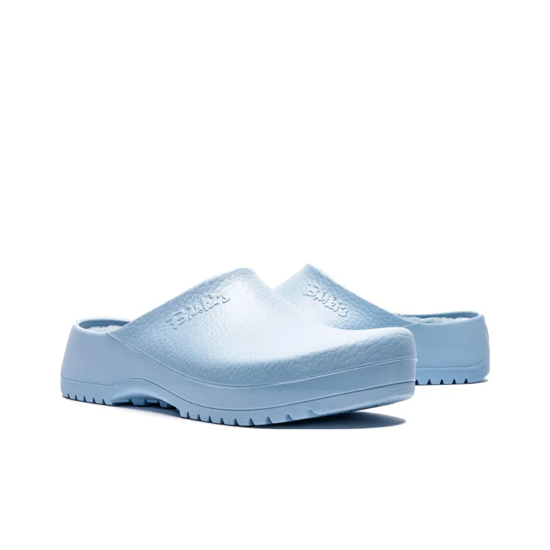 Birkenstock Super Birki Shearling Polyurethane 'Dusty Blue' Women's-3