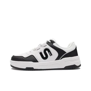SAIQI Low Top Skateboard Shoes Men's Panda Black