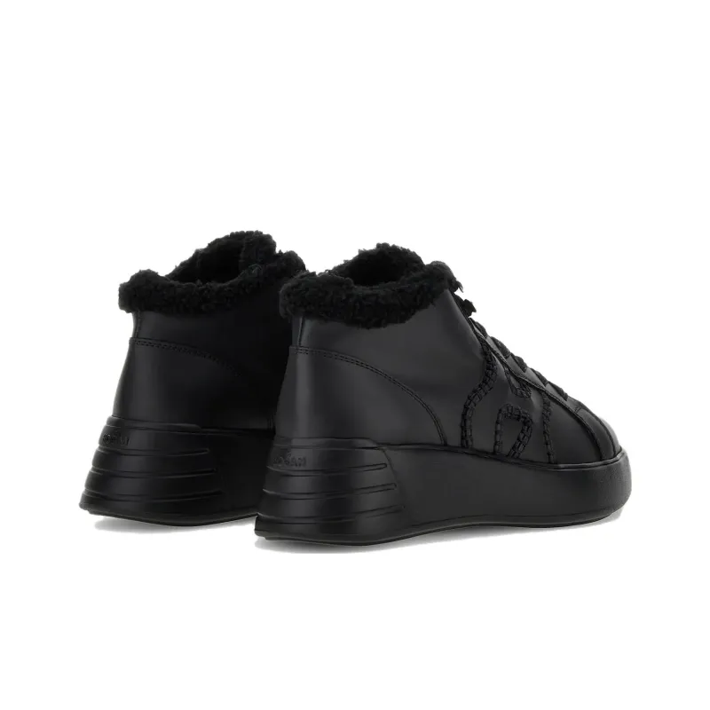 HOGAN Rebel Hi-top Leather Sneakers-3