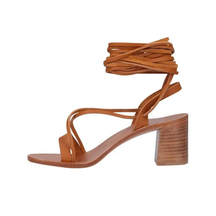 K Jacques St Tropez Strap Sandals Women's Brown-0