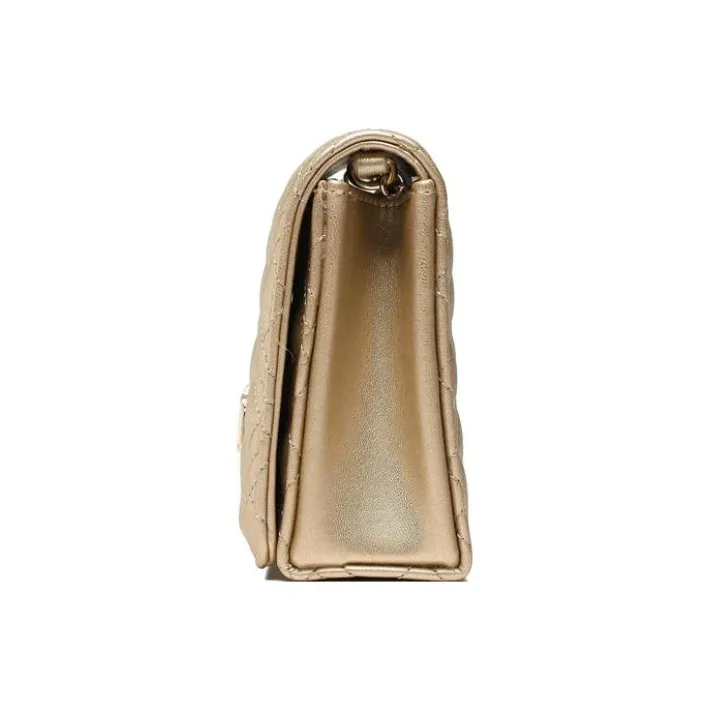LOVE MOSCHINO Artificial Leather Envelope Bag One Shoulder Crossbody Clutches Women's Gold-2