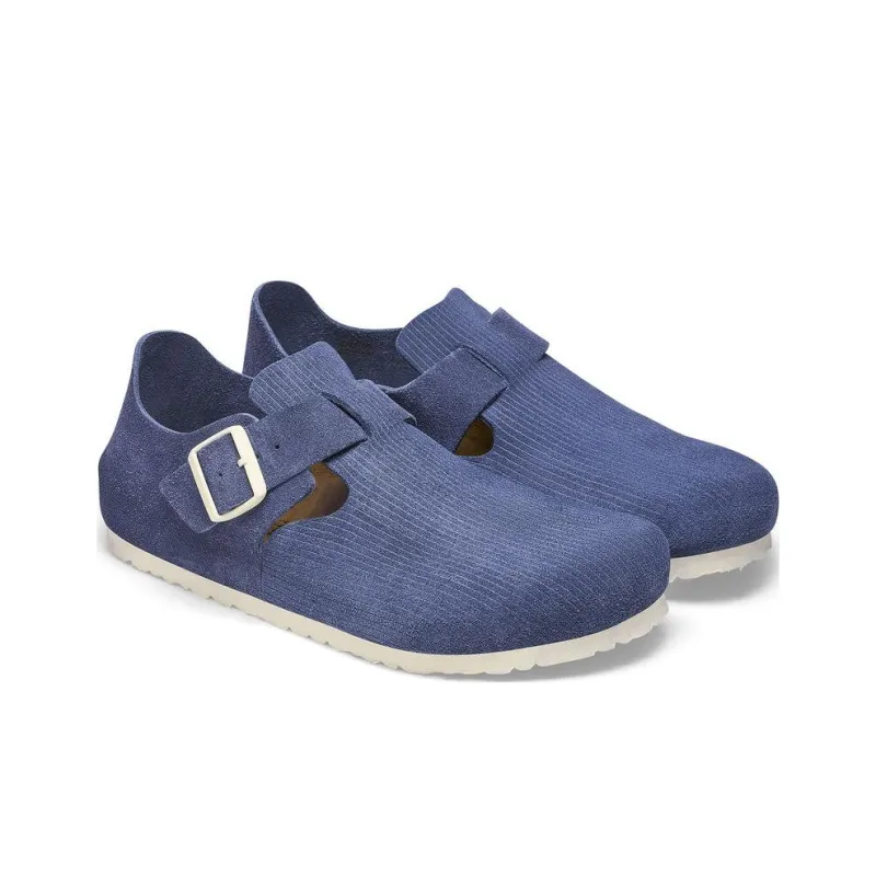 Birkenstock London Suede Leather ' Corduroy Indigo'-2