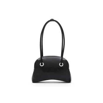 OSOI CIRCLE BROT Cow Leather Shoulder Bag Regular Women's Black