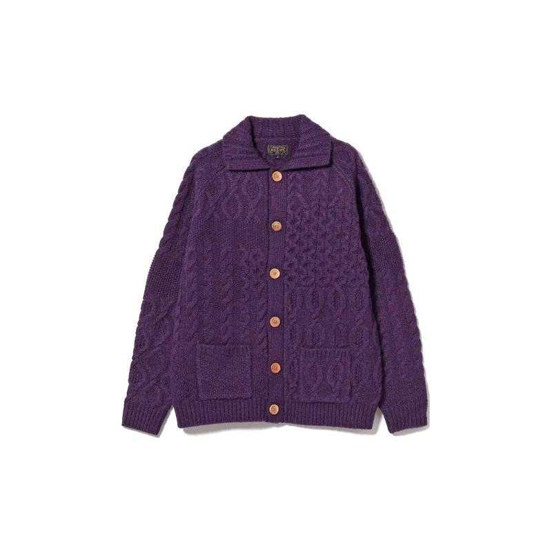 Beams PLUS Sweater Unisex Purple-1