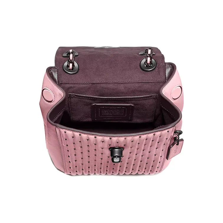 COACH Parker Nappa Leather Backpack Regular Women's Pink-1