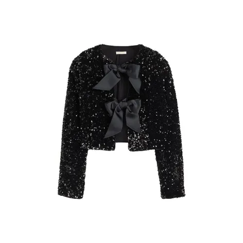 H&M Jackets Women's Black/Sequins