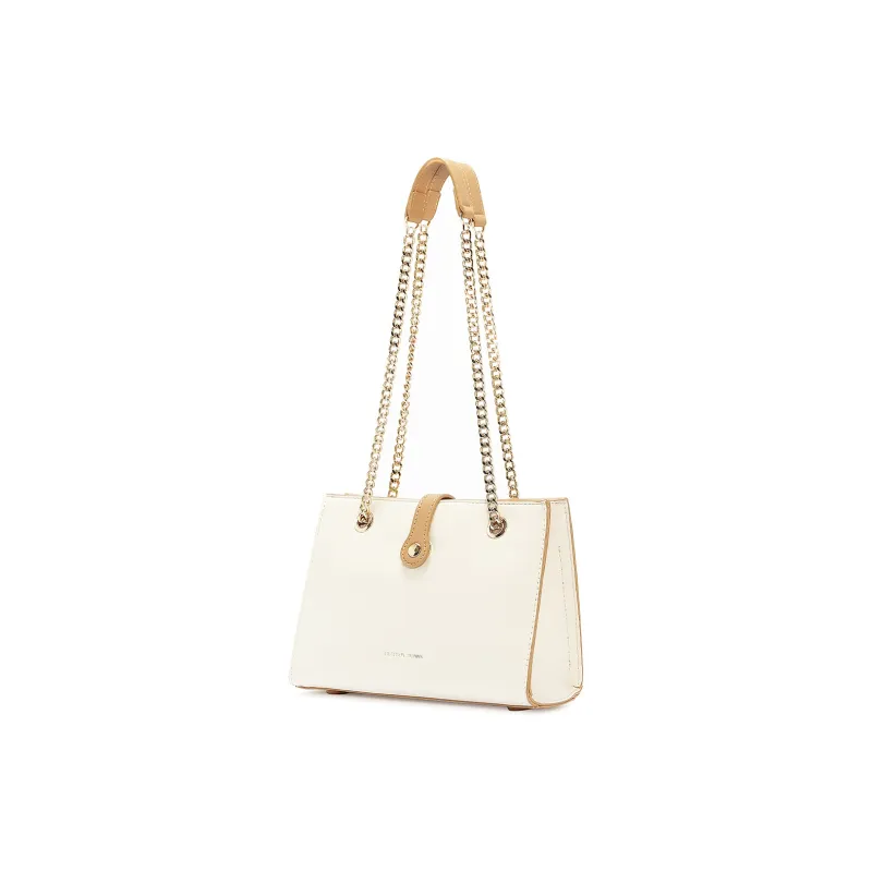 Playboy Synthetic Leather Crossbody Bag Tubas Women's Ecru-1