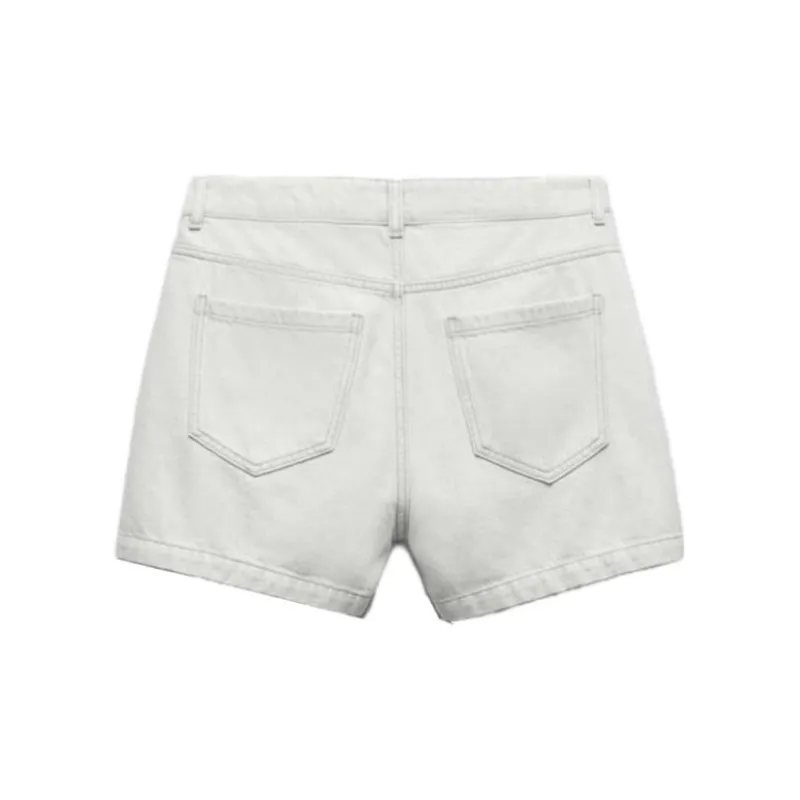 ZARA Denim Shorts Women's Gray-1