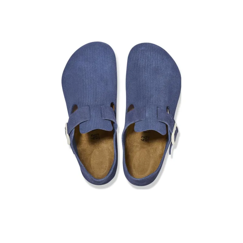 Birkenstock London Suede Leather ' Corduroy Indigo'-3