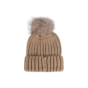 BARBOUR Pompom Detailed Scarf Beanie Set
