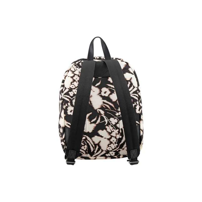 FERRAGAMO Nylon Backpack Regular Men's Black & White-2