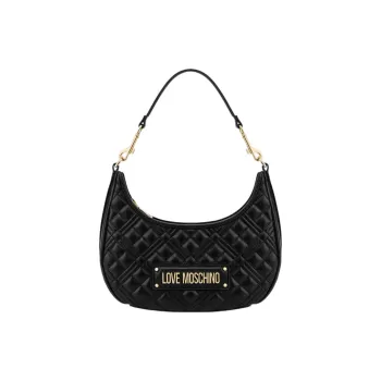 LOVE MOSCHINO Polyurethane Hobo Bag One Shoulder Handbags Regular Women's Black