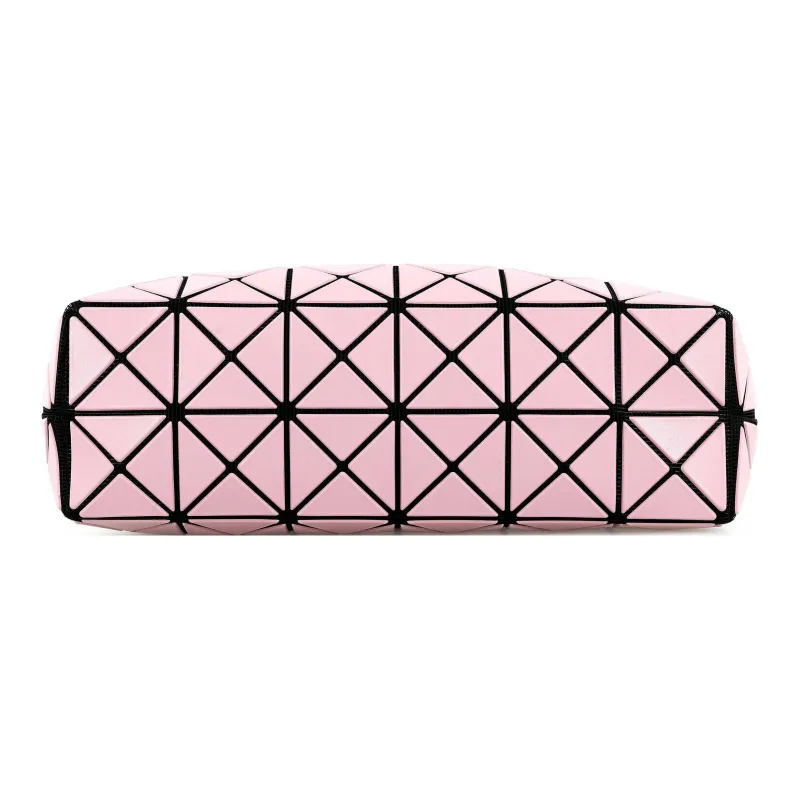 ISSEY MIYAKE LOOP MATTE Polyvinyl Chloride Resin Small Square Bag Handbag, Shoulder Bag Women's Pink-3