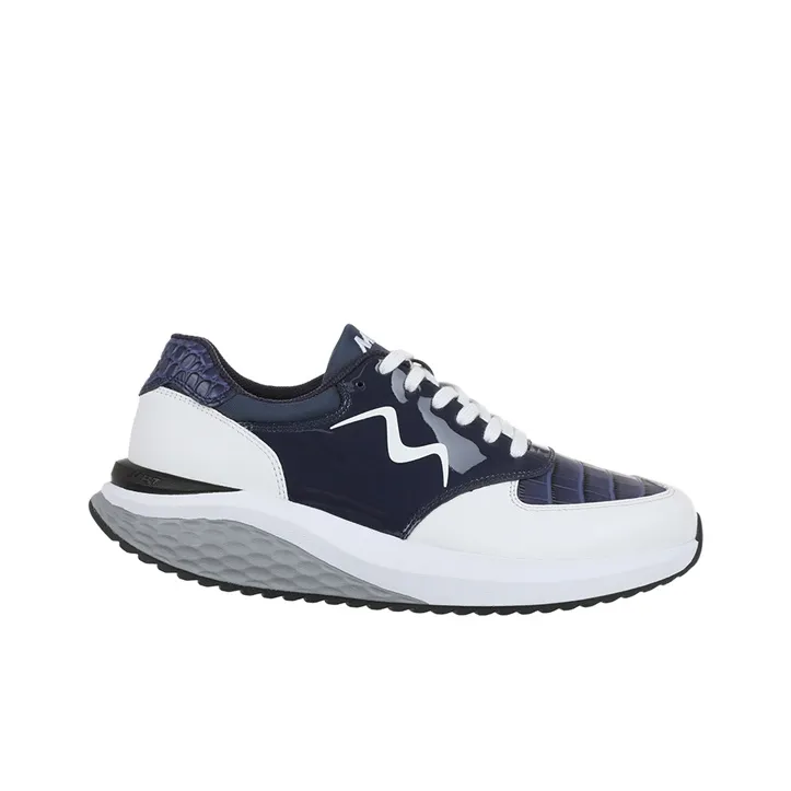 MBT Curved Sole Platform MAFI Low Top Running Shoes Men's Blue-1