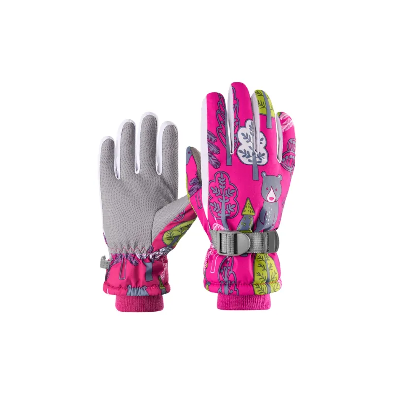 PRIMITIVE WOLF Skiing Mittens Unisex-0