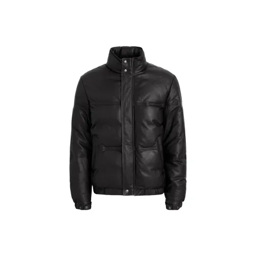 AIME LEON DORE Leather Jackets Unisex Black