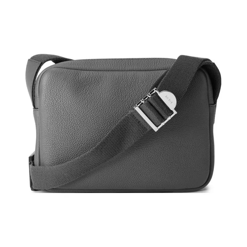 LOEWE Military Messenger Bag In Soft Grained Calfskin Xs Anthracite-3