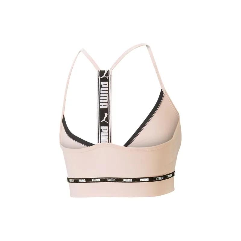 PUMA Low Impact Puma Strong Strappy Bra Sports Underwear Women's Pink-1