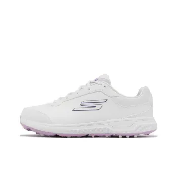 Skechers Go Golf Anti Slip Wear Resistant Low Top Golf Shoes Women's White Purple