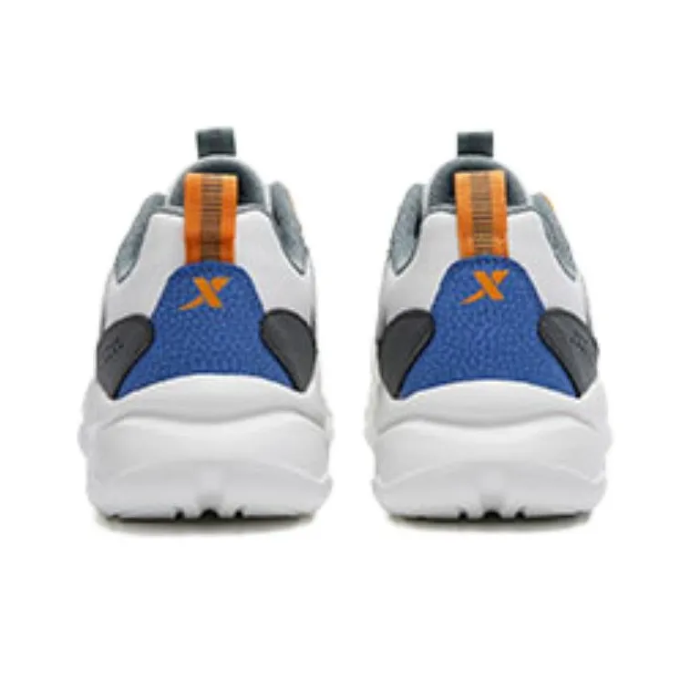 XTEP Lightning Chunky Sneakers Men Low Top White/Gray/Cyan-3