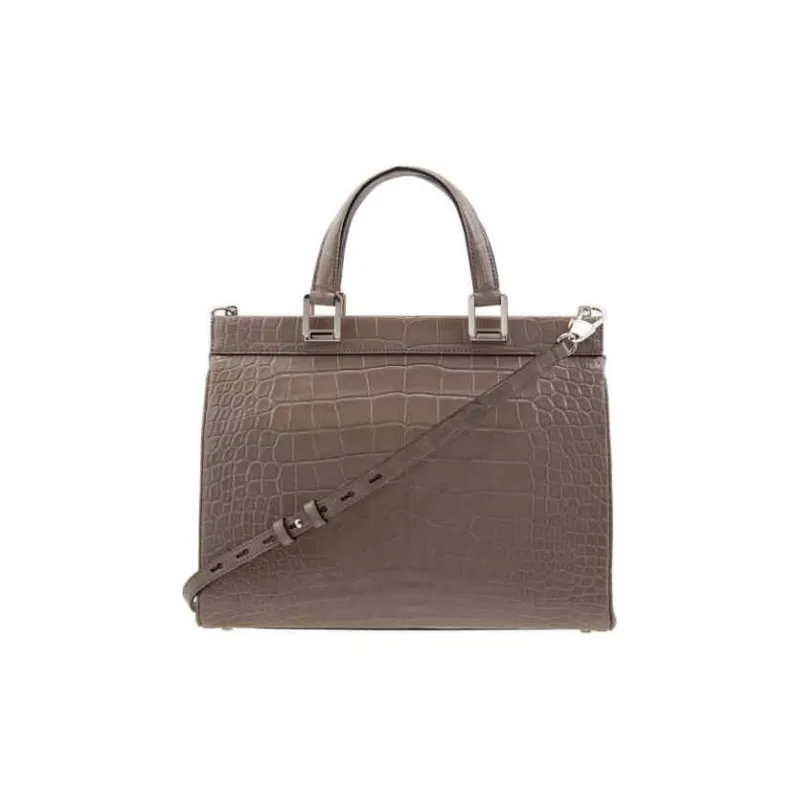 GUCCI Zumi Leather Shoulder Bag Crossbody Bag Handbag Medium Size Women's Gray-4