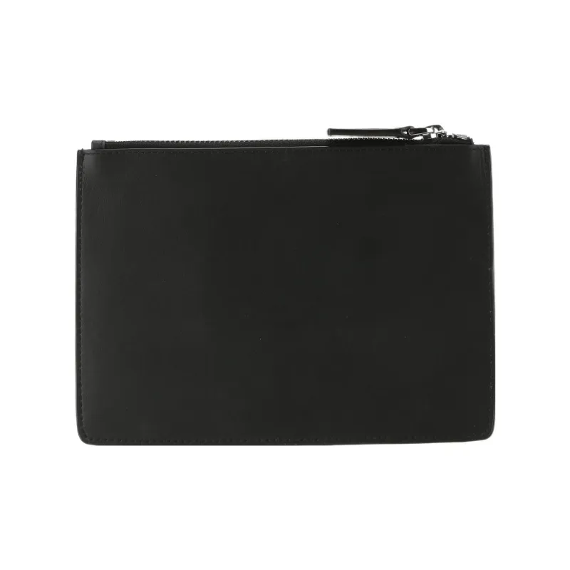 MICHAEL KORS Cow Leather Clutch Small Size Men's Black-2