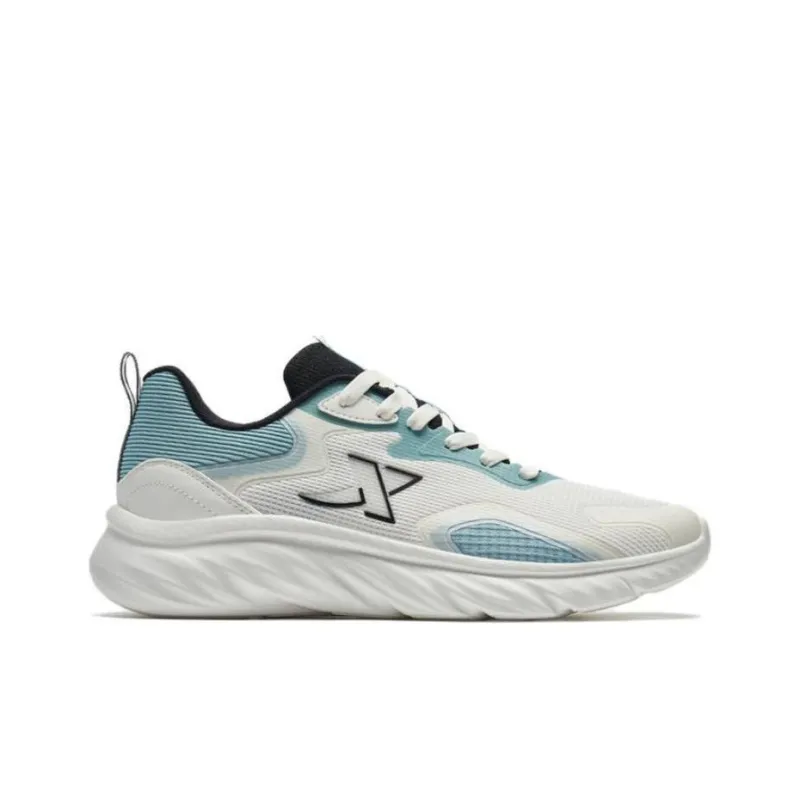 XTEP Shuyue1.5 Cushioned Slip Resistant Abrasion Resistant Low Top Running Shoes Men's White Blue-1