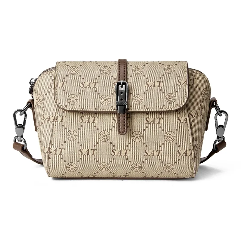 ST&SAT PVC Dome Bag, Crossbody Bag, Shoulder Bag Tubas Women's Coffee-1